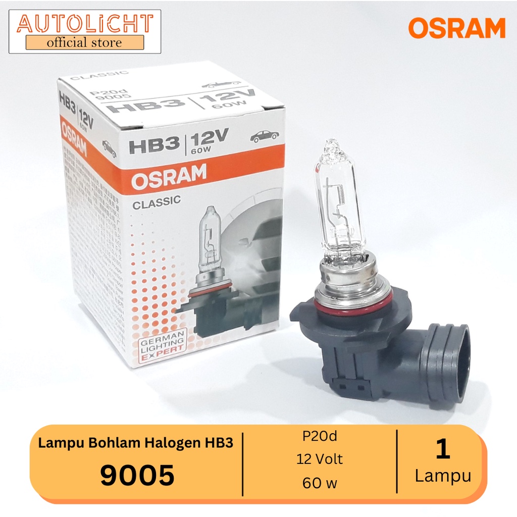 Osram Lampu Mobil HB3 Standard 60W 9005 Original