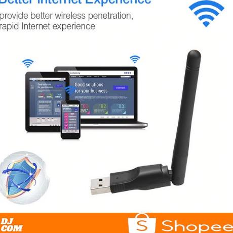 ((K-8Y♥)) USB Dongle Wifi Wireless Adapter Receiver Komputer PC Laptop Set Top Box MT 7601 150Mbps A