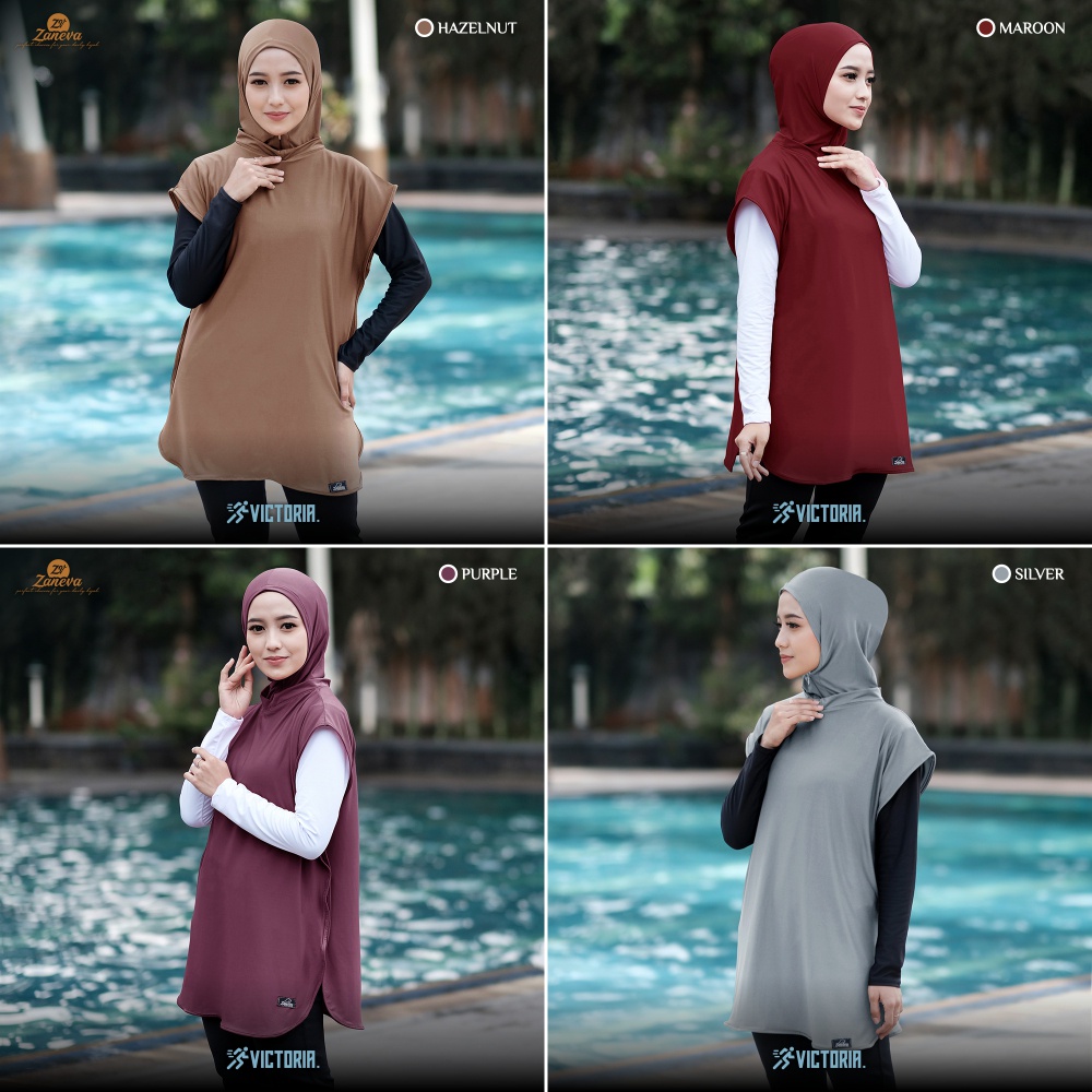 Vest Hijab Jumbo l Hijab Rompi Olahraga l Hijab Olahraga l Baju Olahraga l Vest Hijab l Victoria