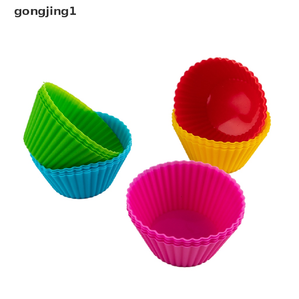 Ggg 4 Pcs Silikon Cake Cup Liner Baking Cup Cetakan Muffin Bulat Cakecup Alat Kue ID