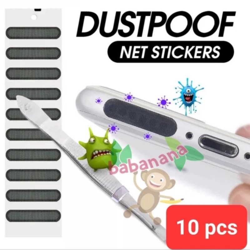 10pcs Dust Proof Speaker smartphone tutup anti debu net protector