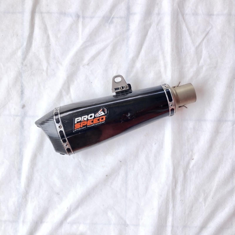 Slincer Knalpot Racing PROSPEED Black Shark second original 2nd