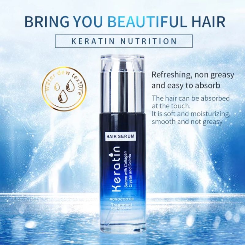 Keratin Hair Serum 80ml | Perawatan Rambut Rusak | Vitamin Treatment biolage opti smooth