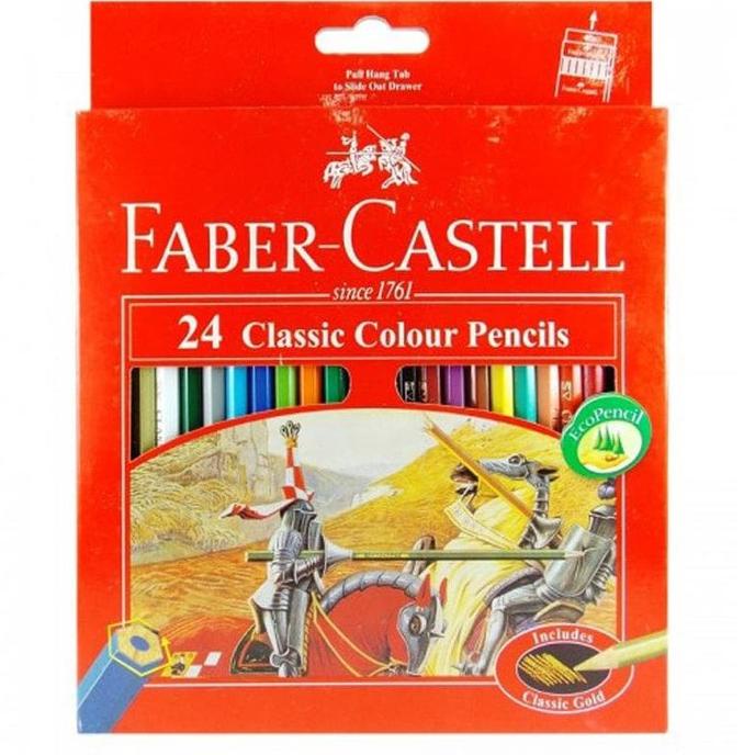 

Recomend Pensil Warna Faber Castell 24 Warna Panjang Classic !