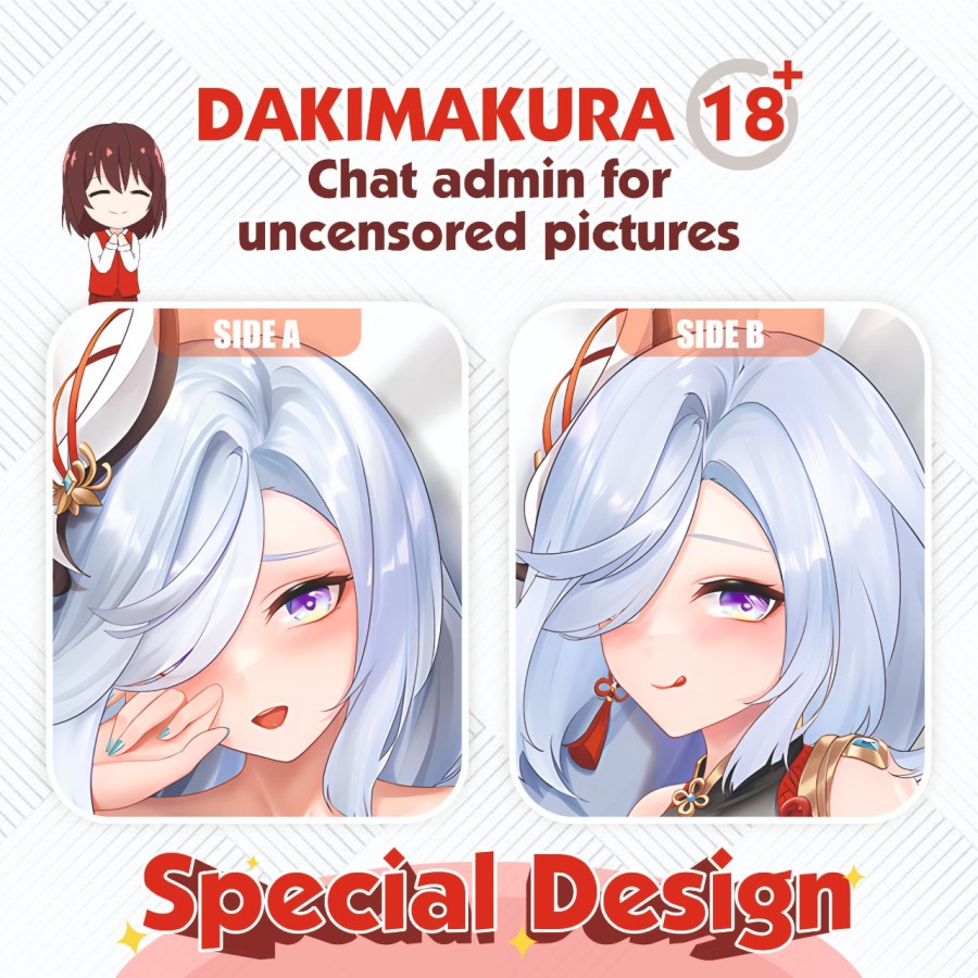 Dakimakura Shenhe Genshin Impact 150x50 cm (Cover Only)