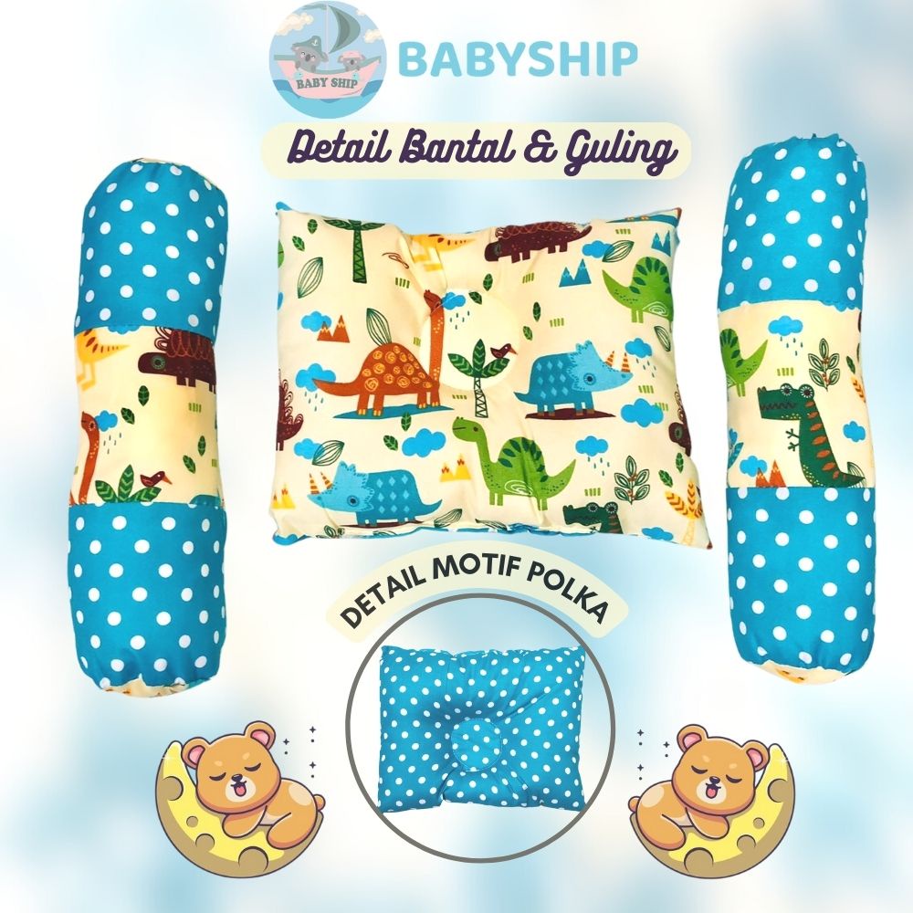 Kasur Bayi Kelambu Lipat / Tempat Tidur Bayi Lipat - Set Bantal Guling Free Tas Mika