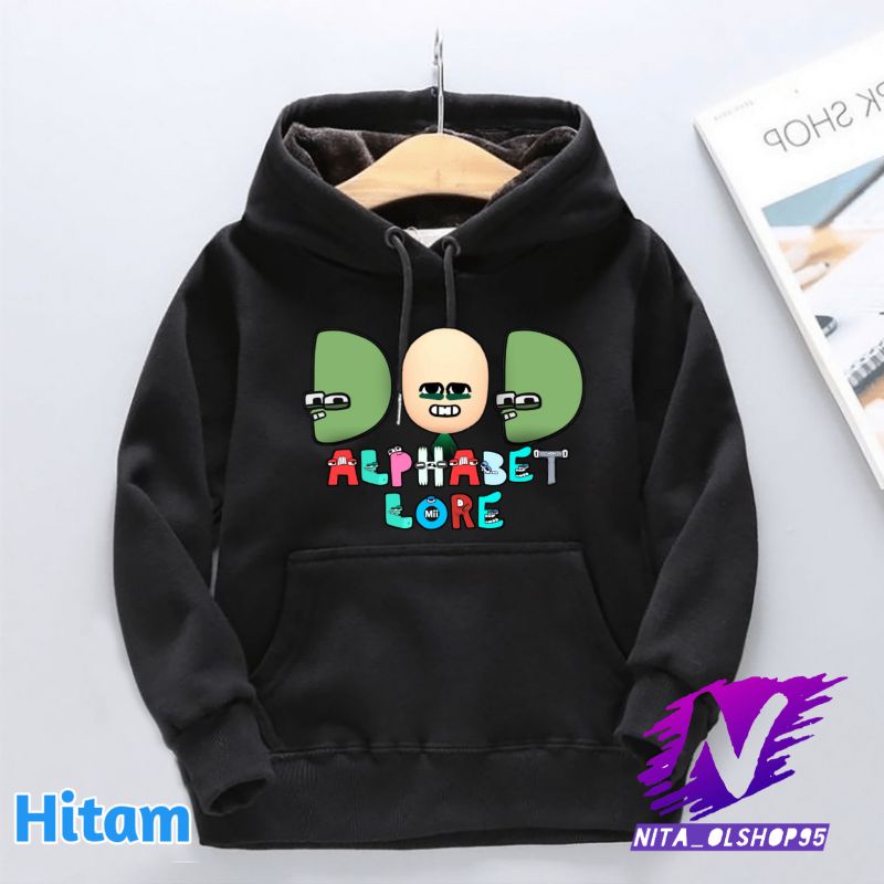 sweater hoodie anak alphabet lore D
