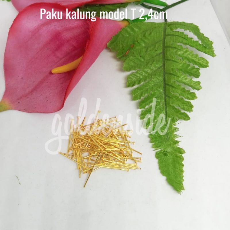 Paku aksesoris model T / Paku T aksesoris/ Paku kalung model T per 10gr