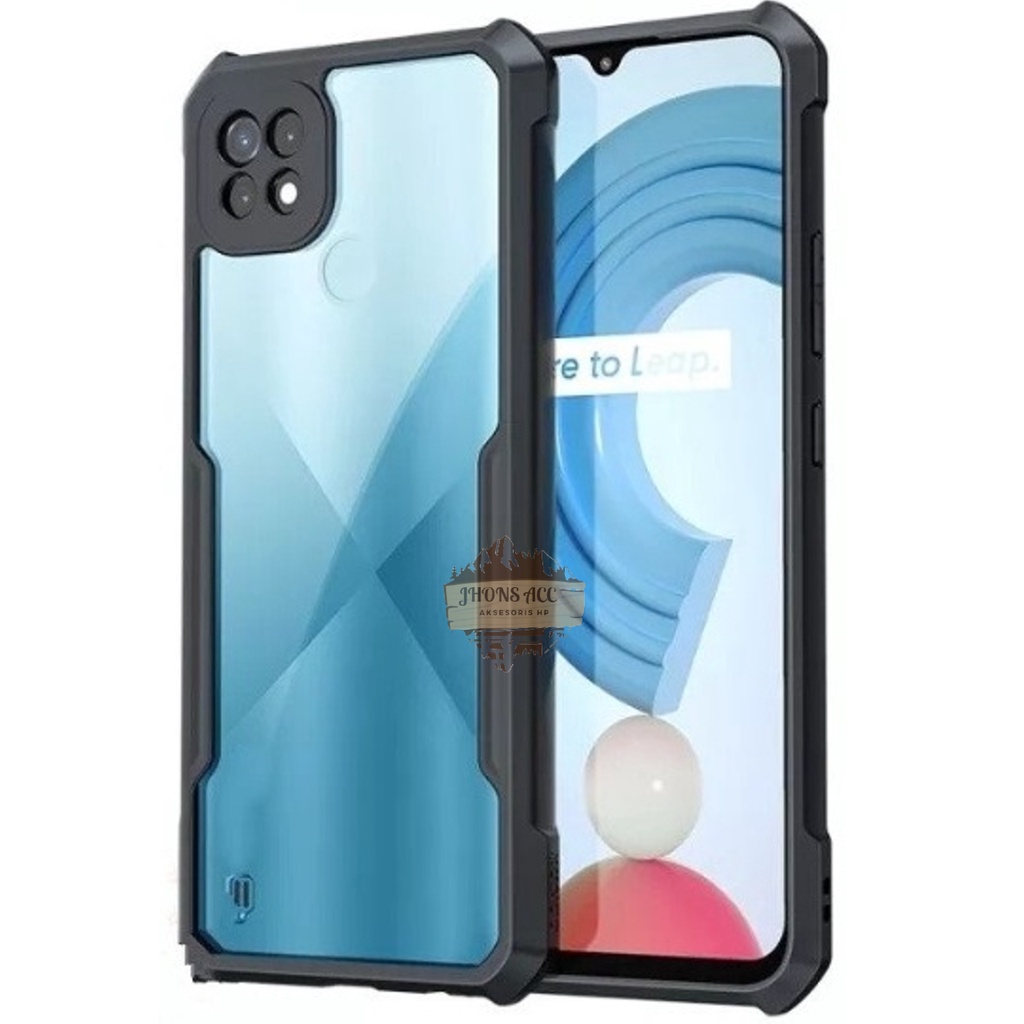 Armor Case Realme C21Y C25Y C12 C25 HardCase Fusion Shockproof Transparan