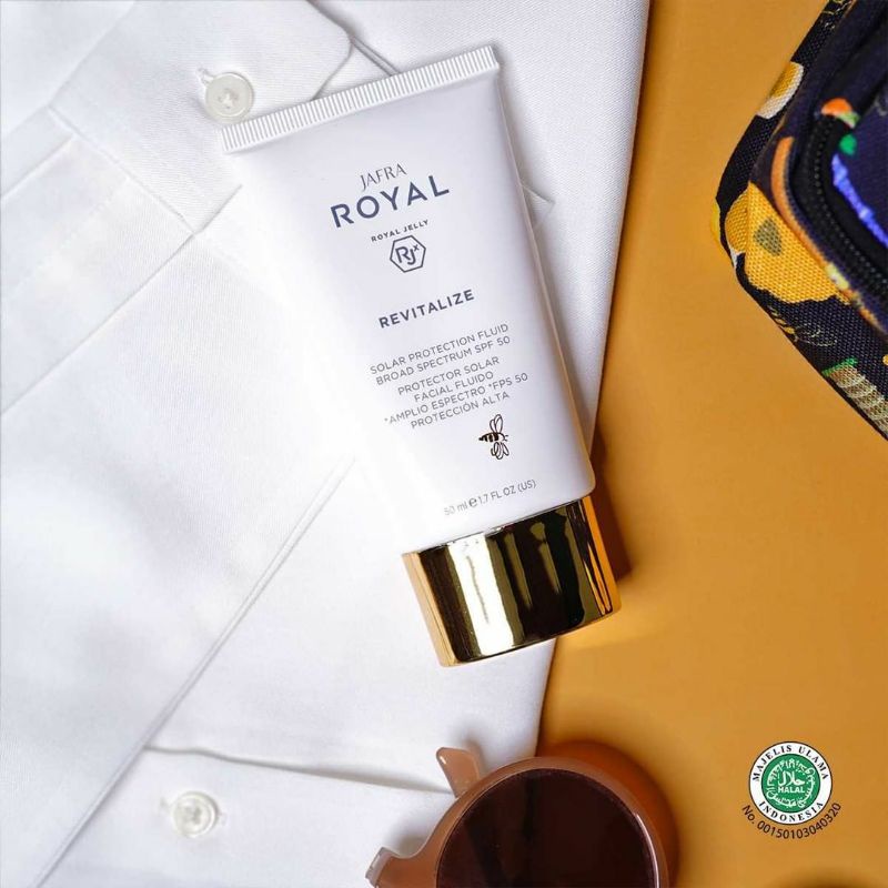 Jafra Sunscreen Royal Jelly Revitalize Travel Size Mini Tube Solar Protection Fluid Broad Spectrum S
