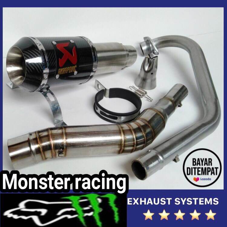 Knalpot racing Akrapovic R15 v2,R15 v3,Byson,xabre, CBR150R dll