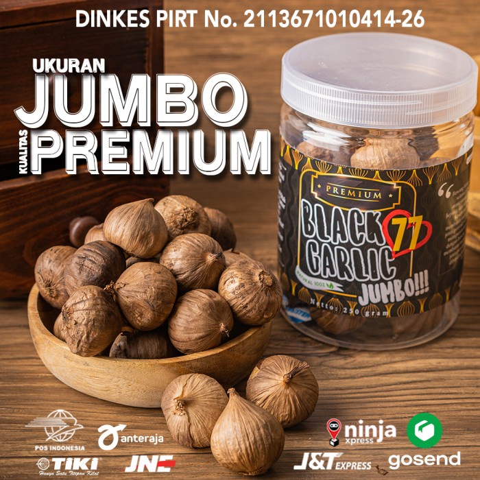 

[PREMIUM!] Bawang Tunggal Hitam Lanang/Black Garlic Herbal [250 g]