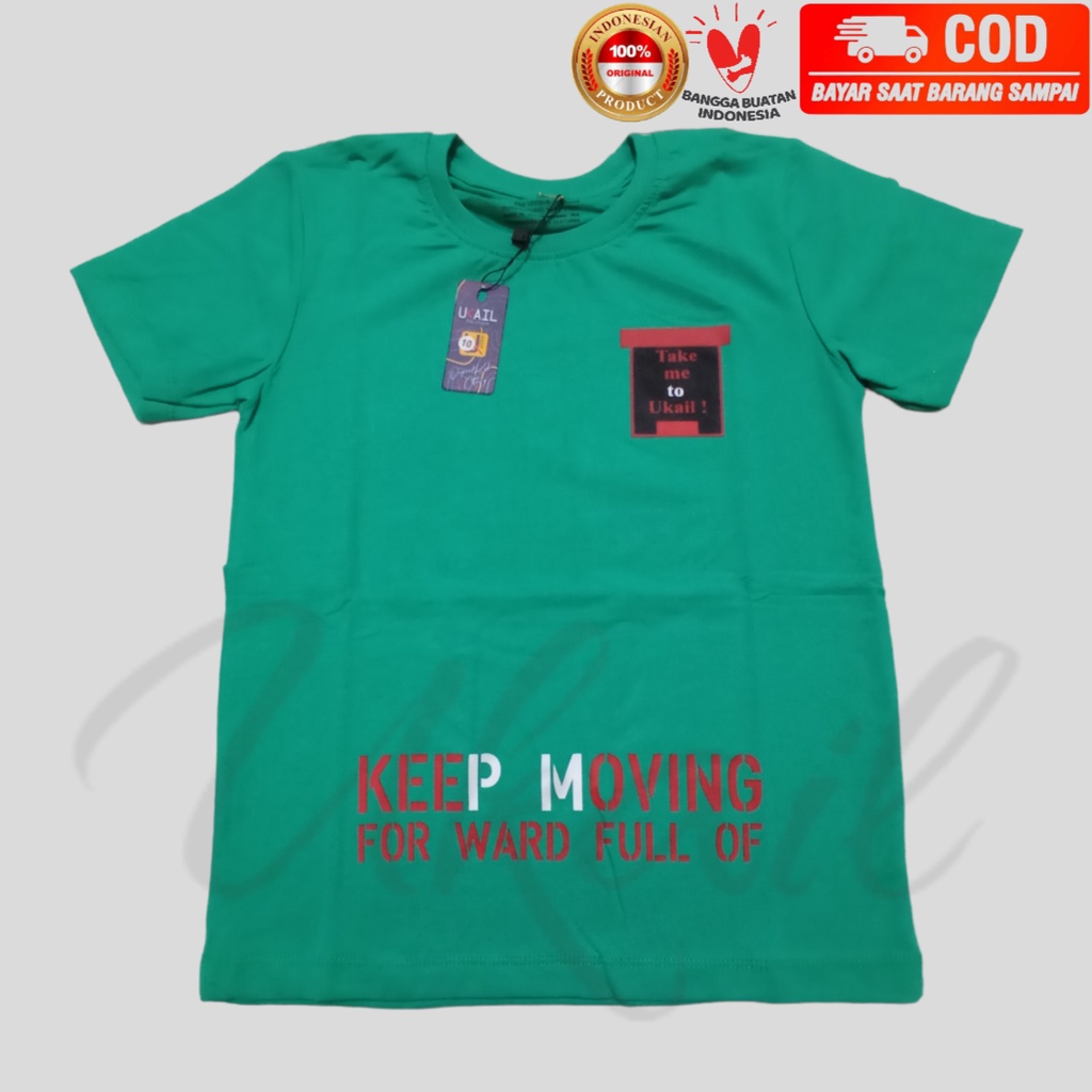 Balilah Kaos Distro Premium Take Me To Ukail Lengan Pendek Anak Laki-laki Bahan Katun Spandex Sablon