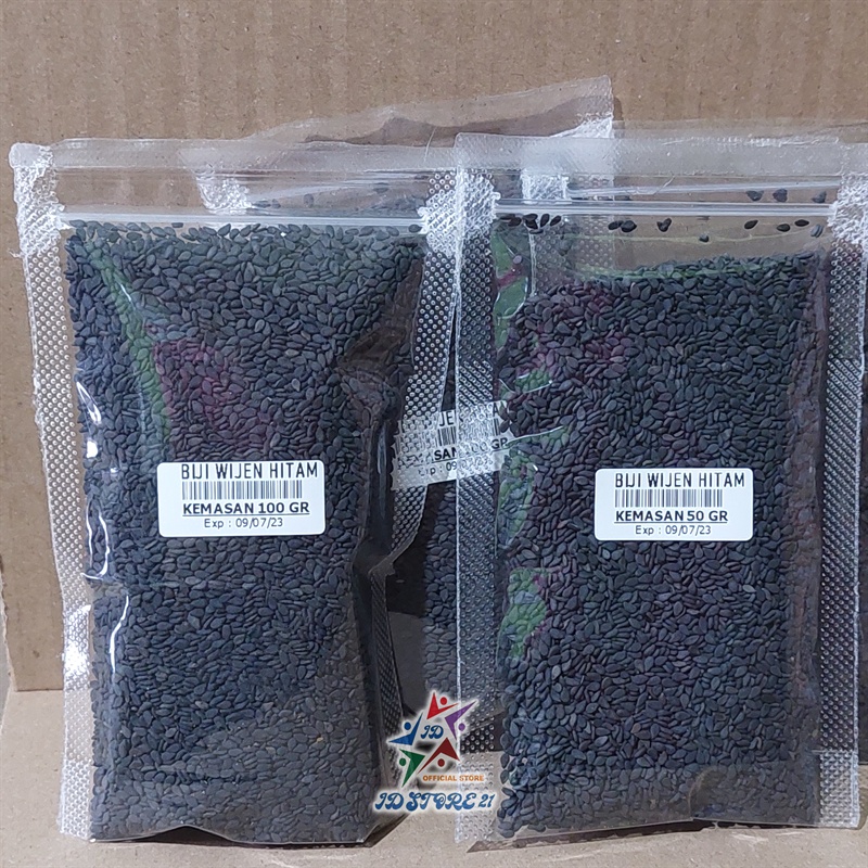 BIJI WIJEN HITAM MENTAH / Goma / Raw Sesame Seed/Seeds