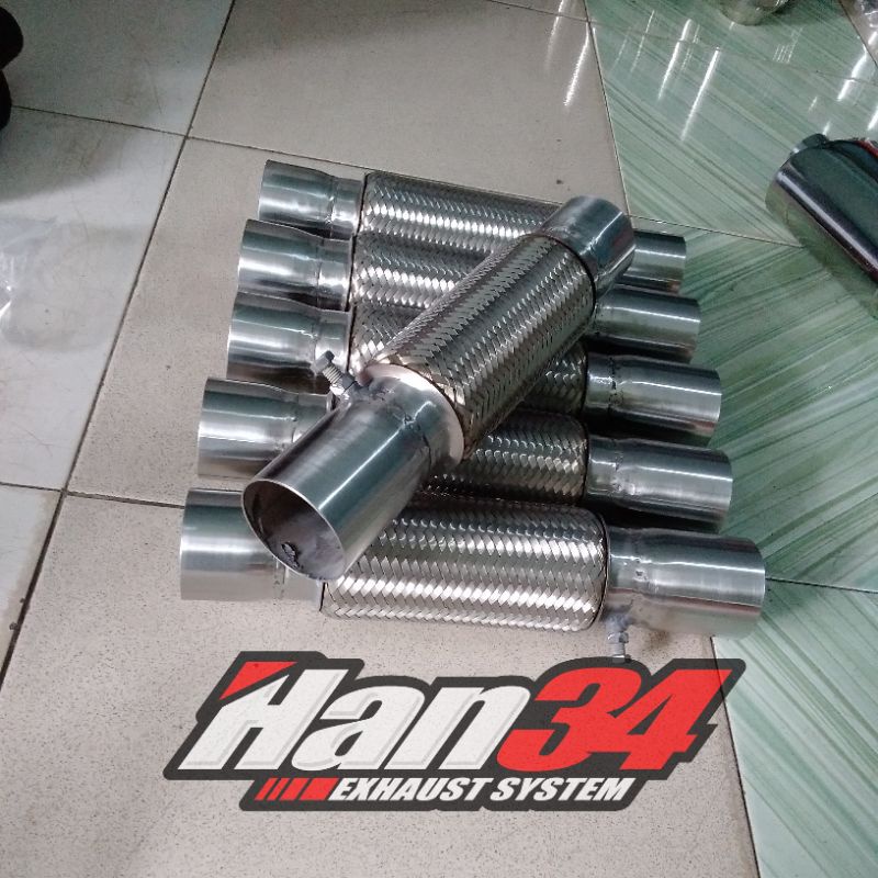 knalpot mobil fleksibel canter