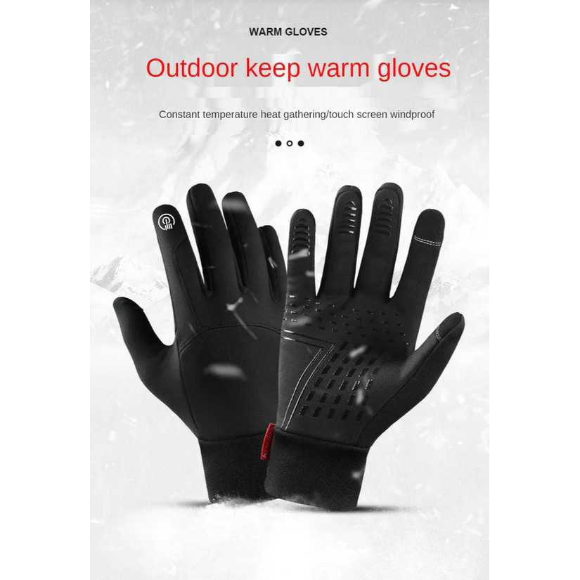 DAKE Sarung Tangan Sepeda Winter Waterproof Cycling Gloves - KG079 ( Mughnii )