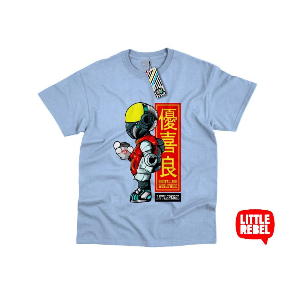 Kaos Anak Laki Laki Digital Age Umur 7 - 12 Tahun