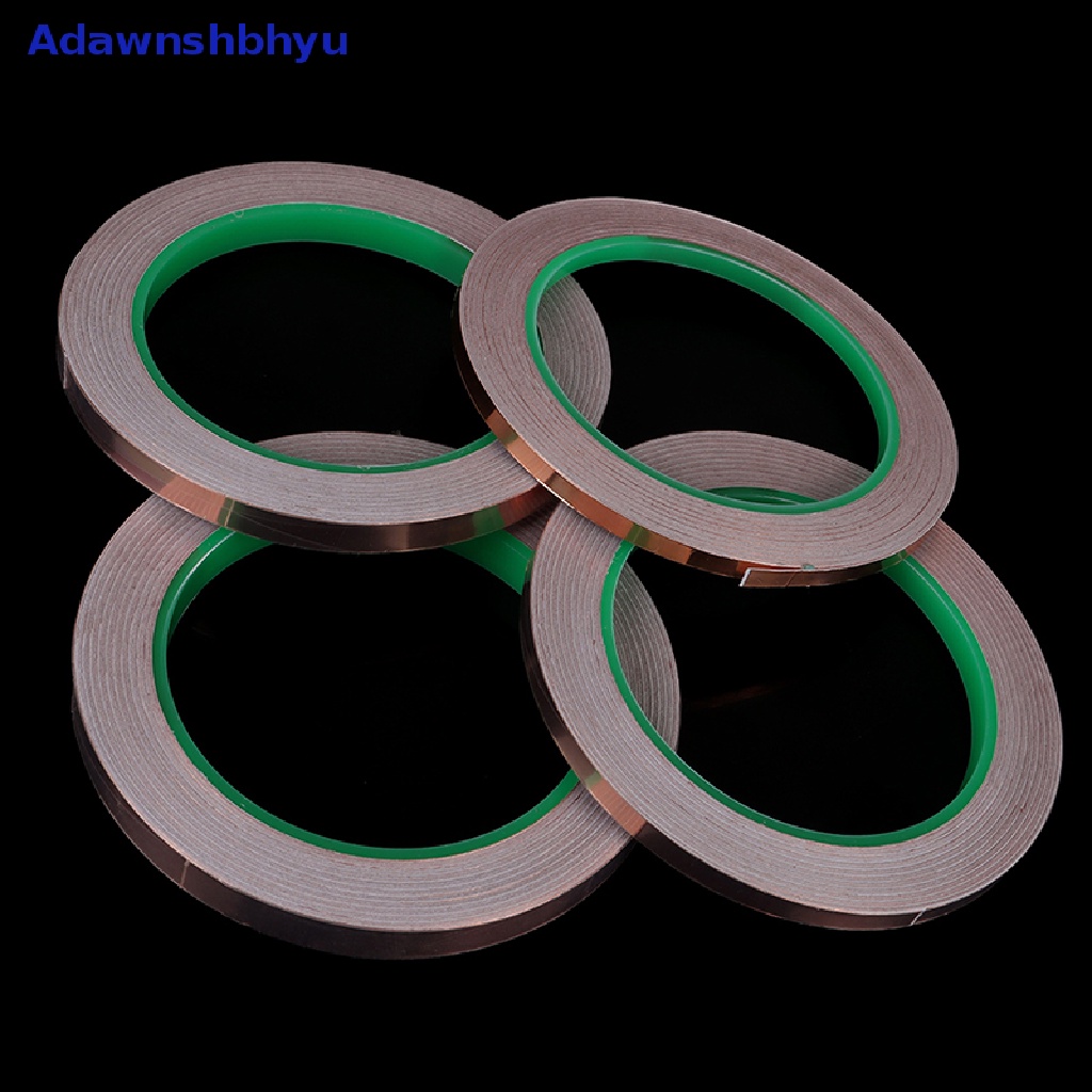 Adhyu 20M Double Side Conductive Copper Foil Tape Strip Perekat EMI Shielding Tape ID