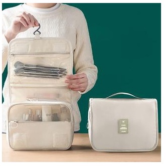 BV.ID TS1000 Tas Kosmetik Travelling Pouch Make Up Organizer Waterproof Tas portable lipat serbaguna