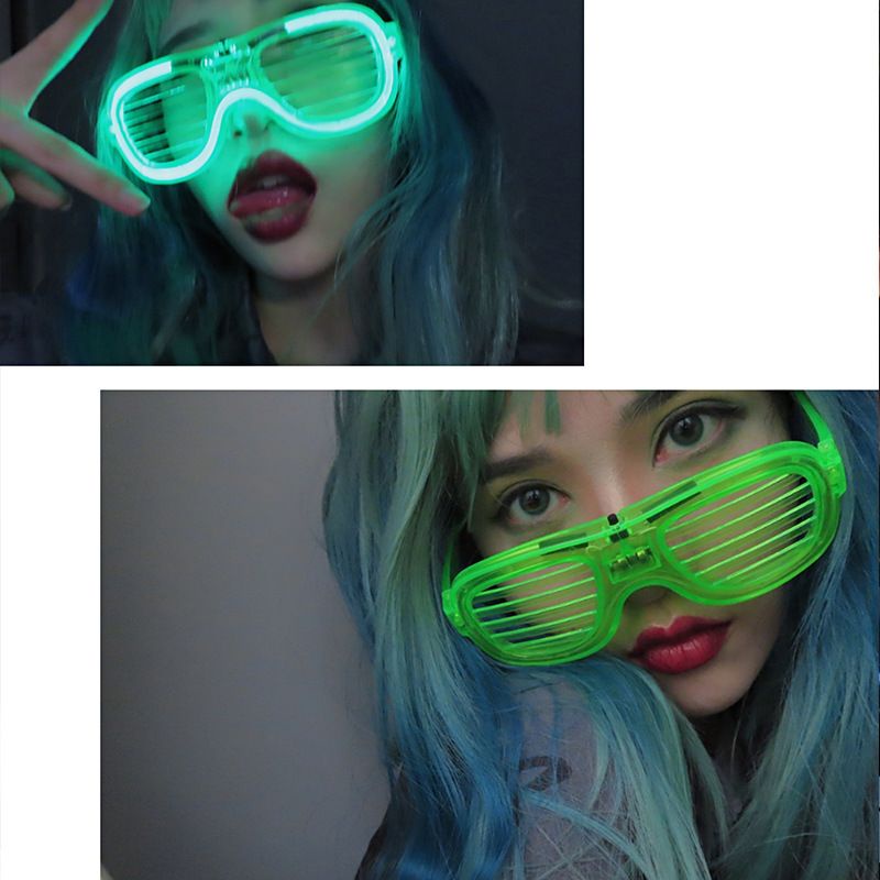 OKK LED Kacamata Nyala Malam Colorful Eyeglass Beauty Fashion Perlengkapan Pesta / Party