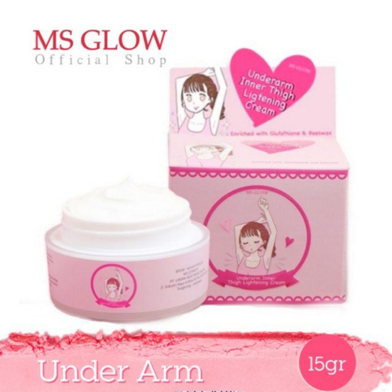 MS GLOW ANDERARM PEMUTIH KETIAK/LIPATAN HITAM/SELANGKANGAN