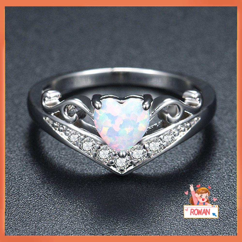 R-flower Oval Ring Untuk Wanita Hadiah Ulang Tahun Perhiasan Cincin Persahabatan