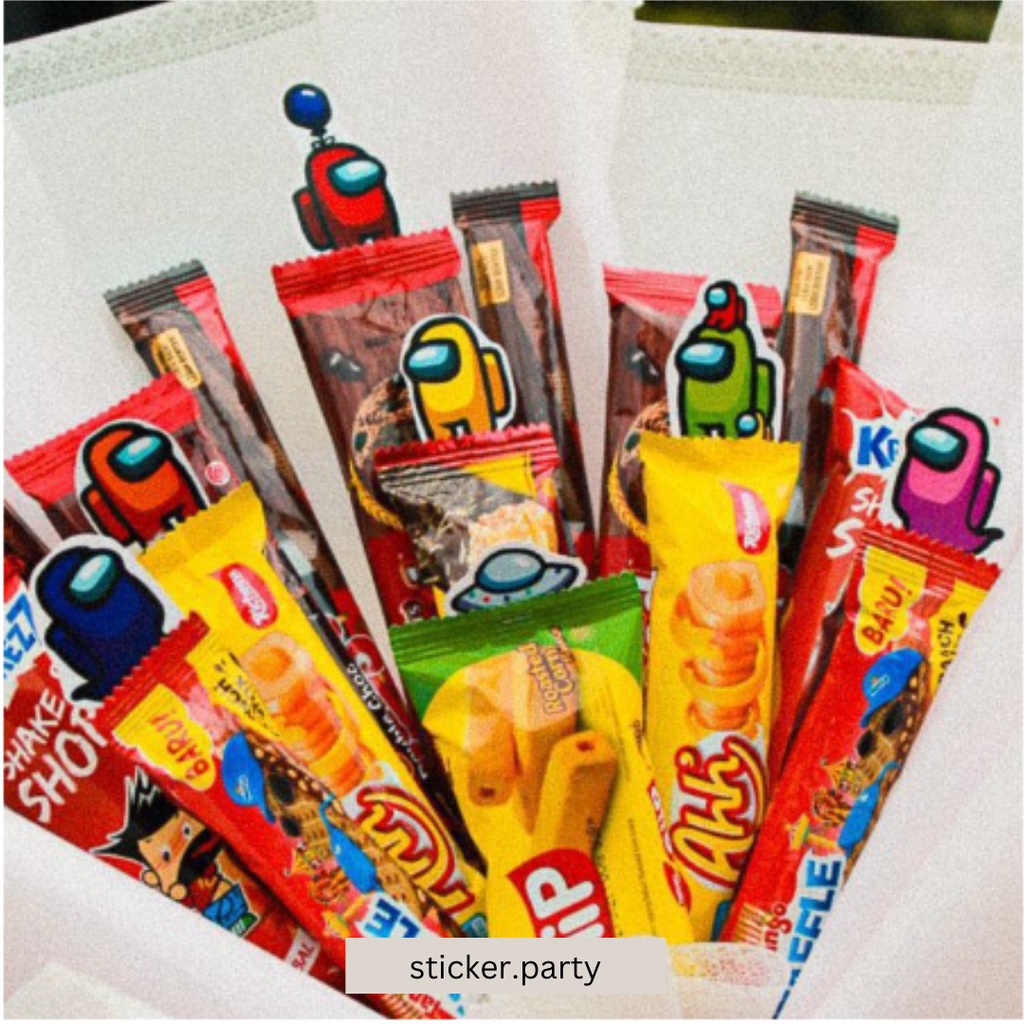 BUKET SNACK AMONG US BUKET COKLAT BUKET WAFER KADO ULTAH KADO SIDANG KADO WISUDA BUKET BUNGA