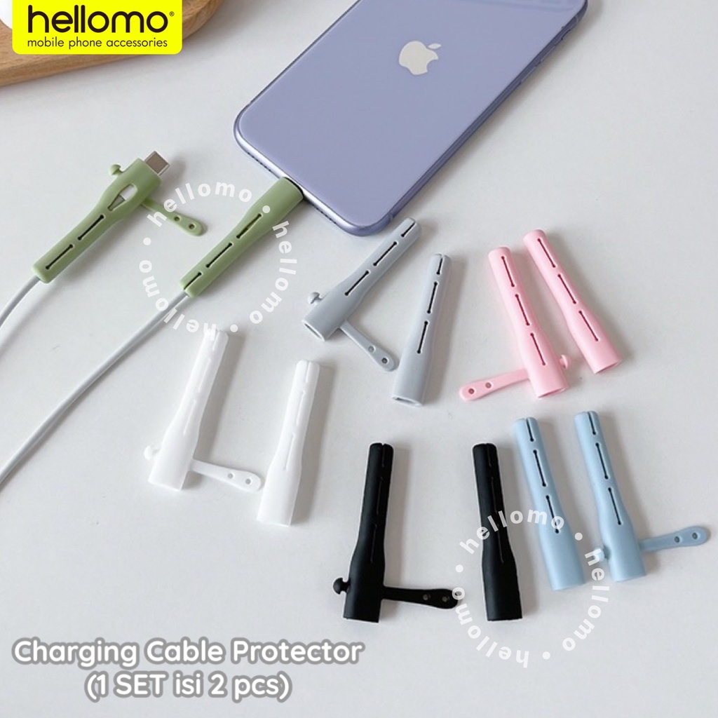 Pelindung Kabel 2in1 Cable Protector Type C Lightning iPhone Cable Winder Pengikat Penggulung Kabel