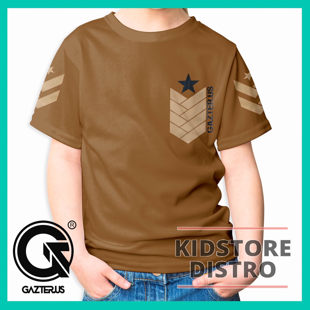 Setelan Anak Laki Laki Kaos Distro dan Celana Chino Clothing Gazter US Branded