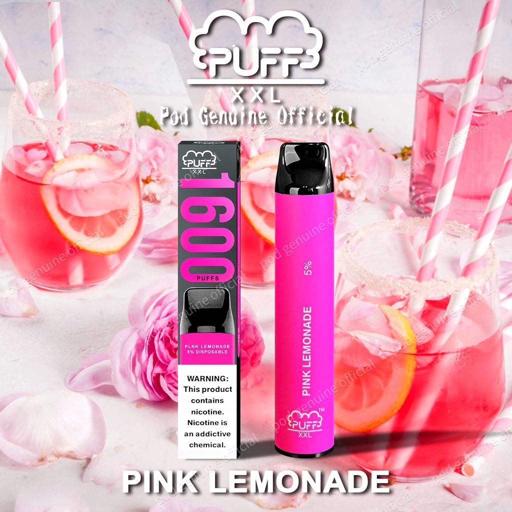 PUFF-1600 puff-All Flavours Vapoor pod/Vapee sekali pakai(disposable) Wanita/Liquid Banyak Rasa Kapasitas besar