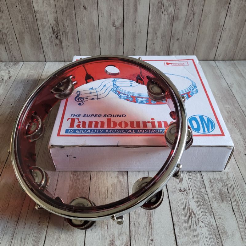 Tamborin Mika 10 Inch Tamborine Asli Orignal Suara Nyaring Berkualitas