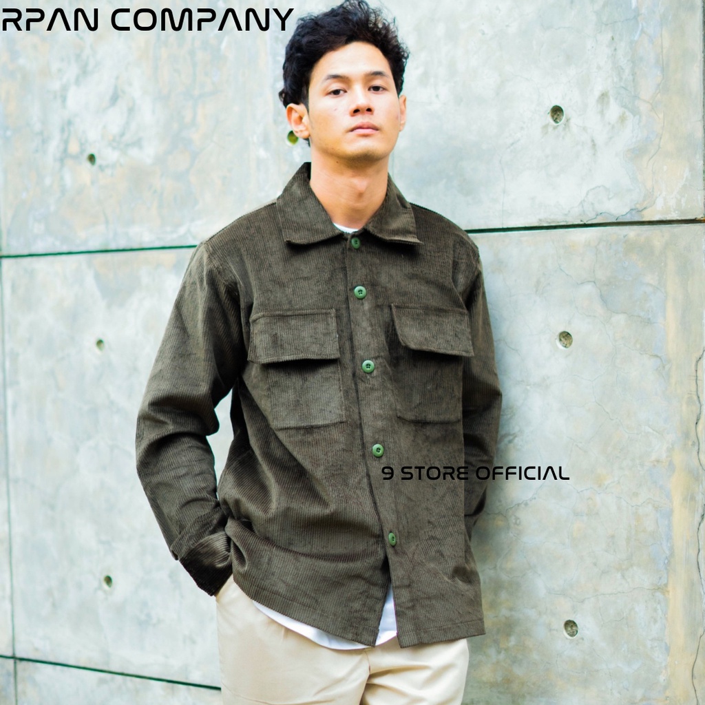 9Storeofficial - Corduroy Overshirt Jacket Pria / Jaket Coduroy Pria / Korduroy Pria.