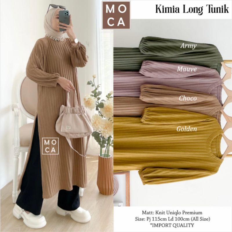 Kimia long tunik original product Moca