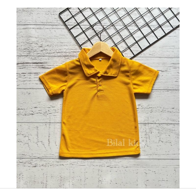 KAOS CASUAL ANAK CEWE COWO( UNISEX )/KAOS KERAH POLO SHIRT ANAK BAHAN LACOST