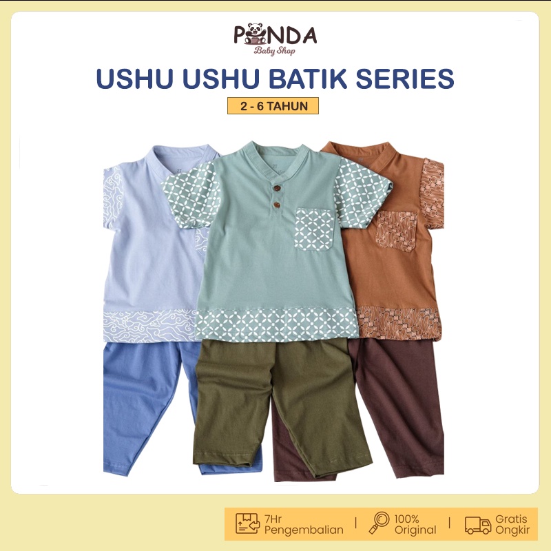 Ushu Ushu Baju Muslim Anak Laki-Laki Batik Series