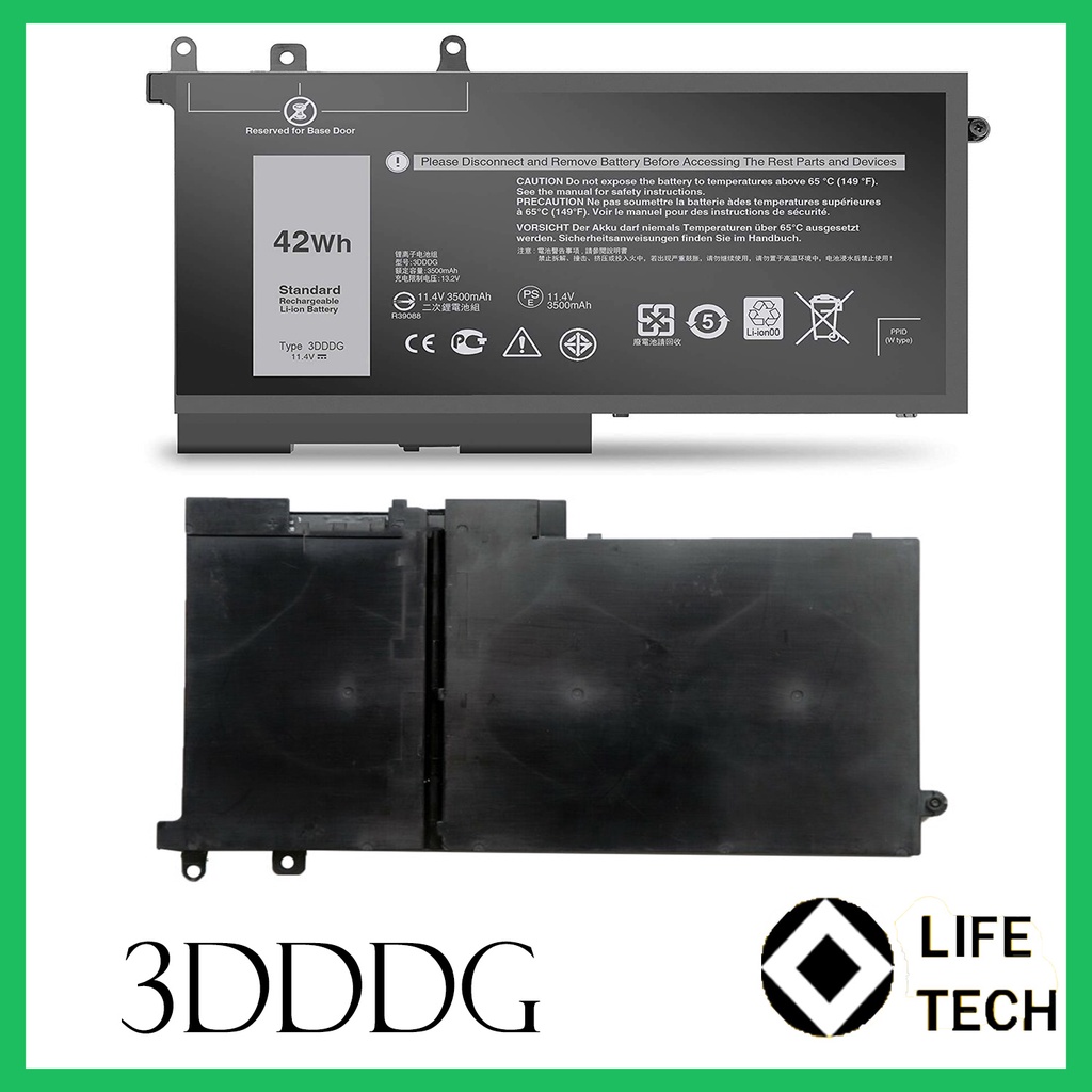 Baterai Laptop Dell Latitude 3DDDG 11.4V 42WH 5280 5288 5480 5580 5490 5590 5491 5591 5495 5488 M3520 M3530 Series