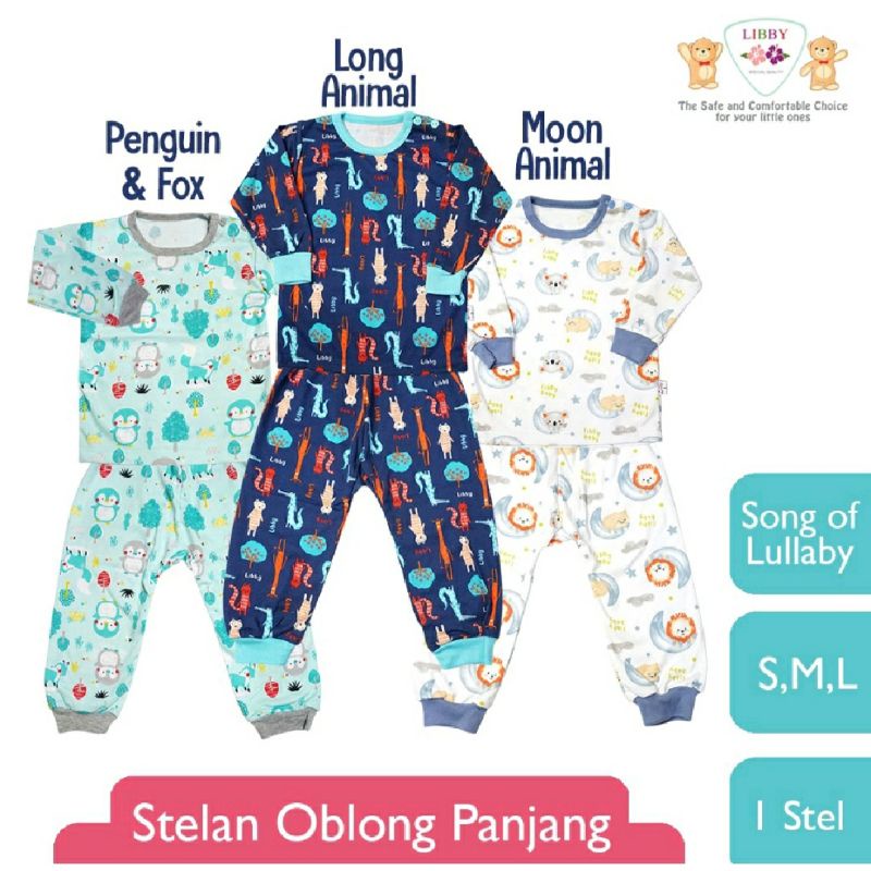 Libby Stelan Oblong Panjang Motif Song Of Lullaby / Libby Setelan Panjang / Libby Stelan Panjang / L
