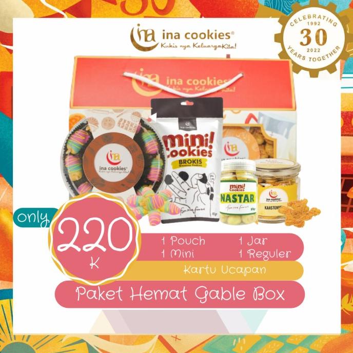 

Gift Box Hampers Hard Box Kue Kering Ina Cookies 500g Lebaran & Natal