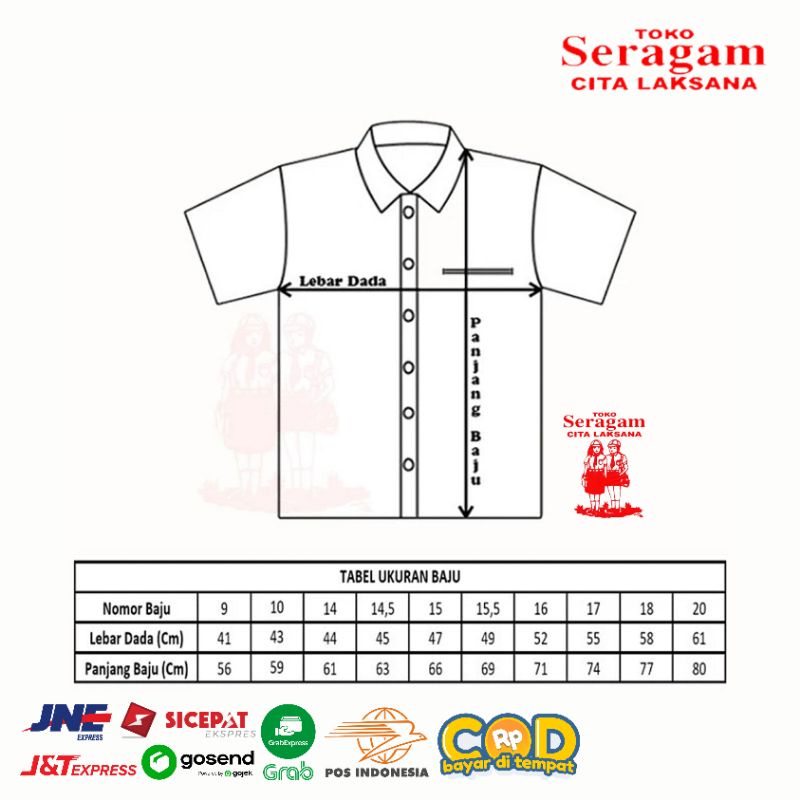 Baju Pramuka Penggalang &amp; Penegak Putra / Putri Lengan Panjang SD SMP SMA