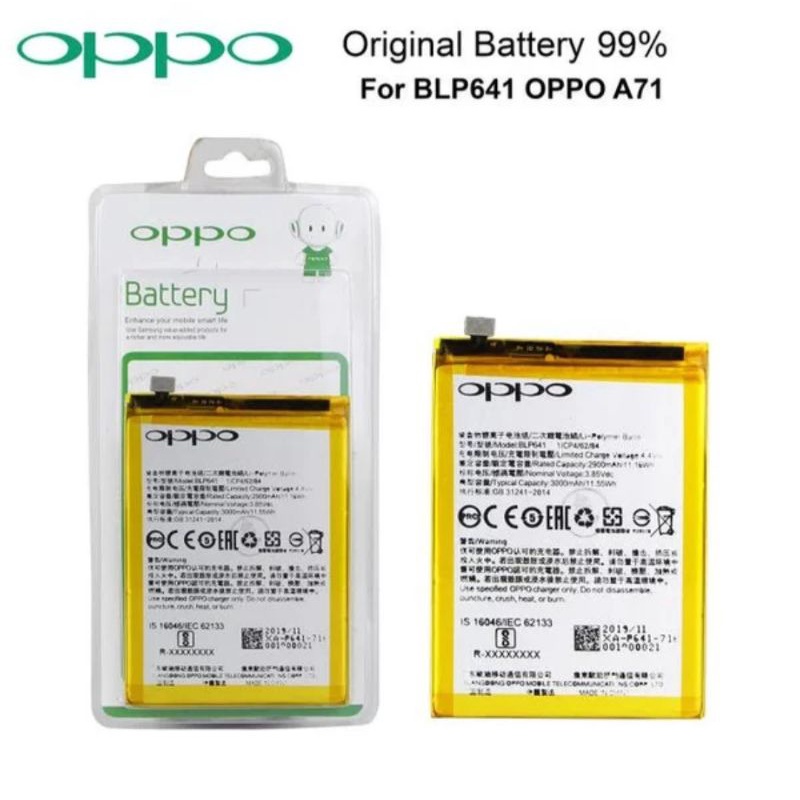 BATERAI OPPO BLP641 A71 ORI 99% PACKING IMPORT KUALITAS BAGUS