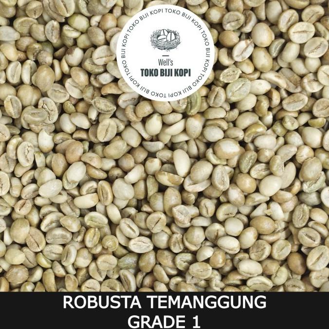 

[BISA COD] GREEN BEAN / KOPI MENTAH ROBUSTA TEMANGGUNG GRADE 1 - 1 KG