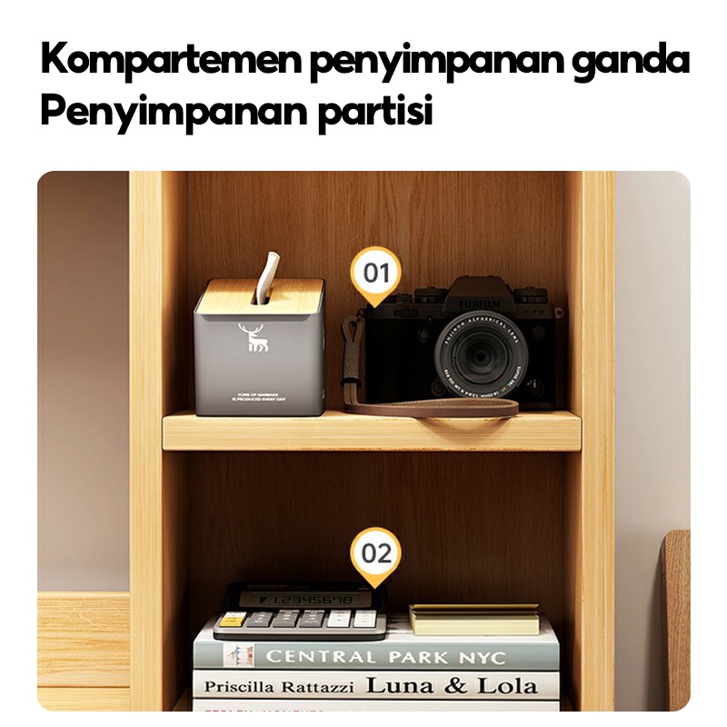 KUCA Meja Belajar Kerja Meja Kantor Meja Komputer Persegi Panjang Meja Kamar Tidur Sederhana Meja [ Garansi lima tahun ]-4