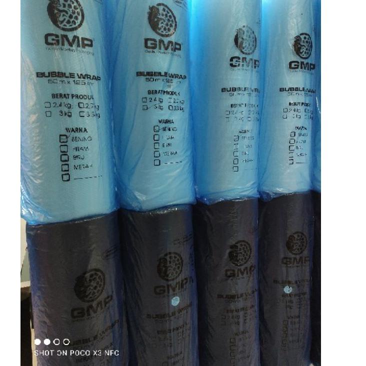 

Pusat Belanja Bubble Wrap GMP 2.6kg (Persis 3Kg) ukuran 50mx125cm[Cargo 1 Resi 1 Roll]