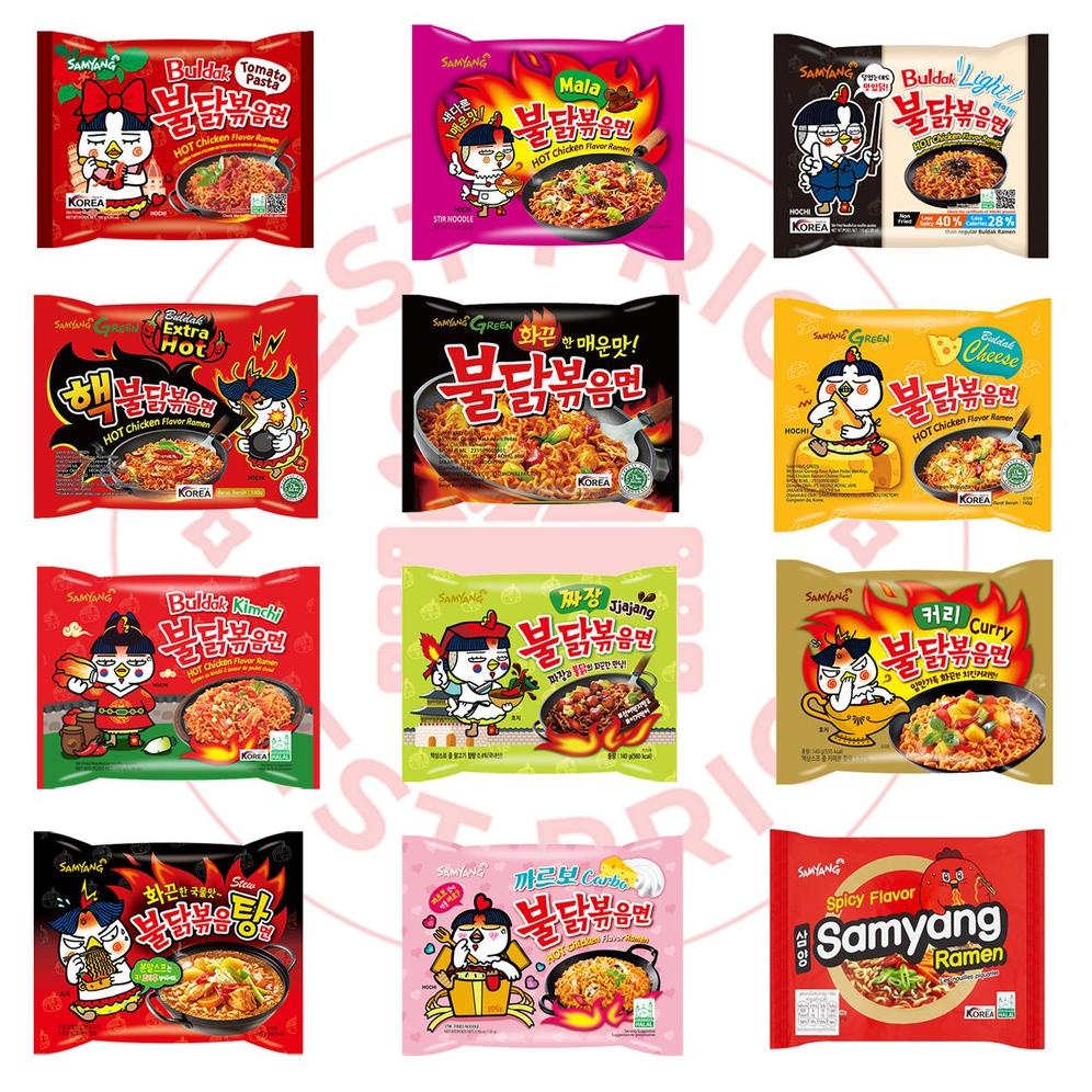 

1.1 BRANDS FESTIVAL SAMYANG - SEMUA VARIAN HOT CHICKEN BULDAK RAMEN (MIE INSTAN KOREA)