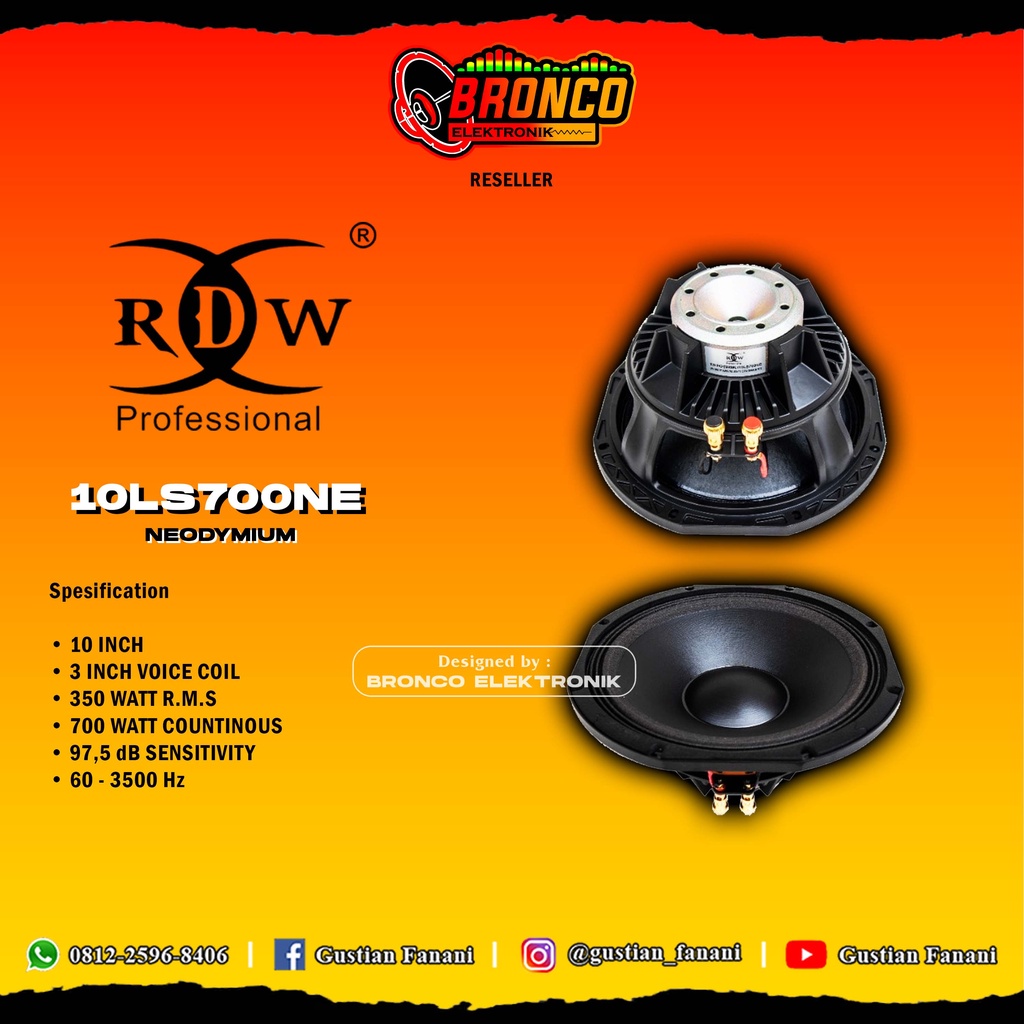 SPEAKER RDW 10 LS700NE