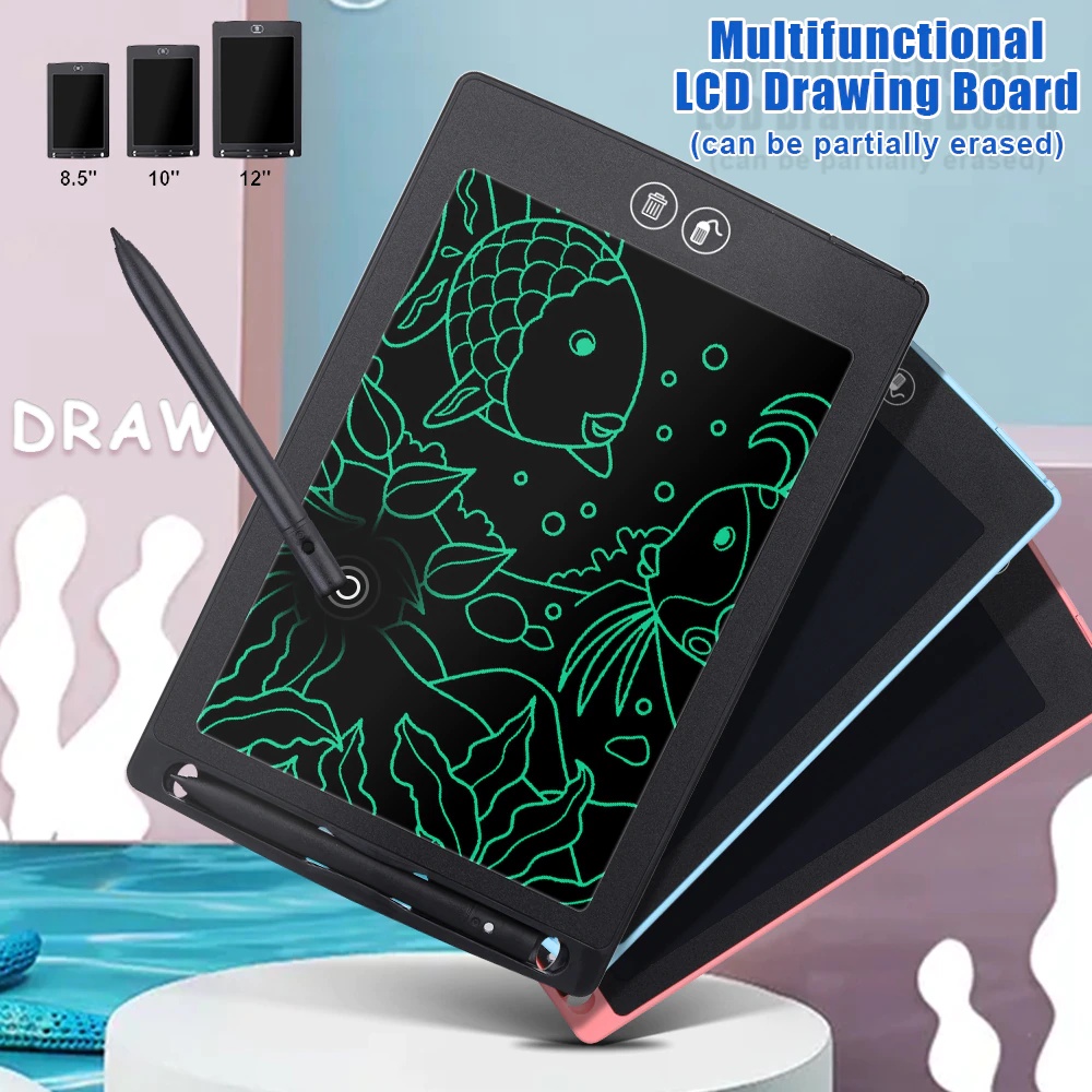 LCD Writing Tablet 8.5 Inch | Drawing Pad | Papan Tulis Anak Dan Dewasa Digital Pad Edukasi