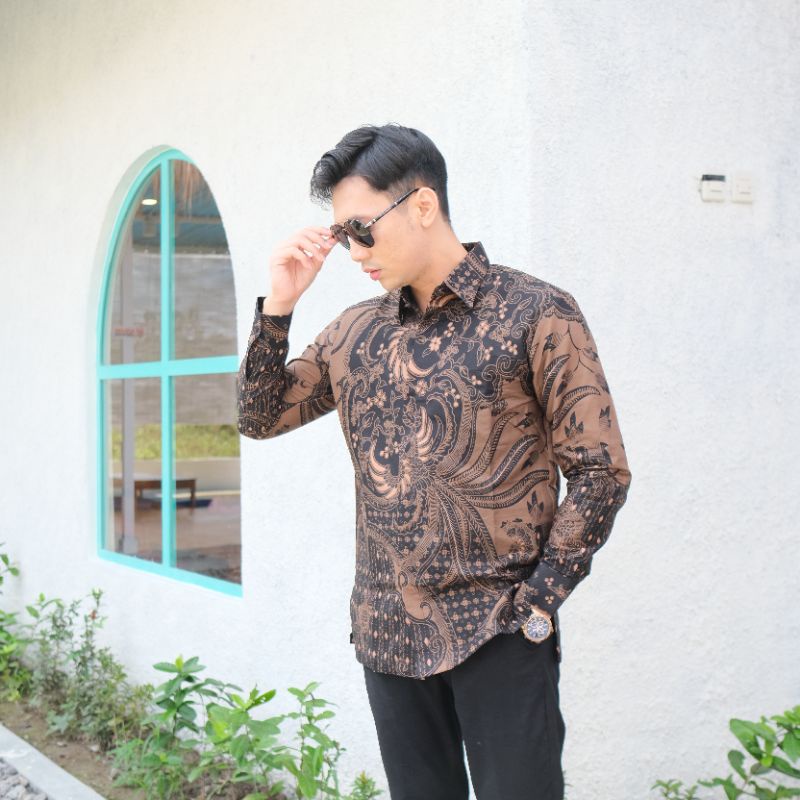 PRASTOWO kemeja batik pria lengan panjang terbaru ORIGINAL BY FLORIST