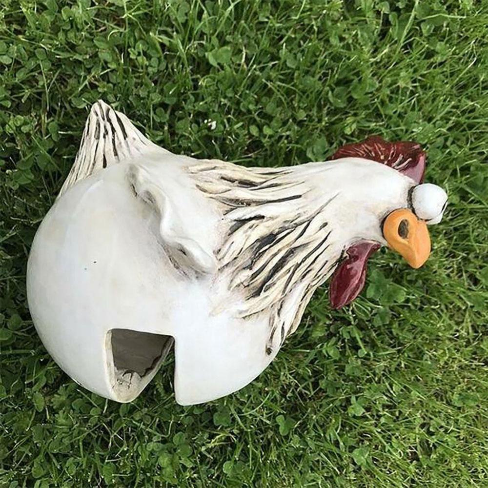 [Elegan] Patung Ayam Kreatif Lucu Novelty Taman Halaman Pertanian Spoof Art Statues