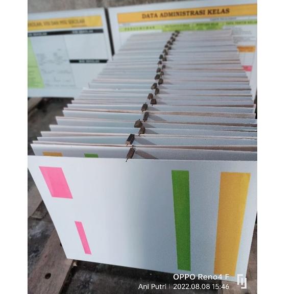 

[H-S2S ❤] Papan Data Absensi Kelas Ready stok ukuran 80 x 60 cm. absen kelas murah-terviral