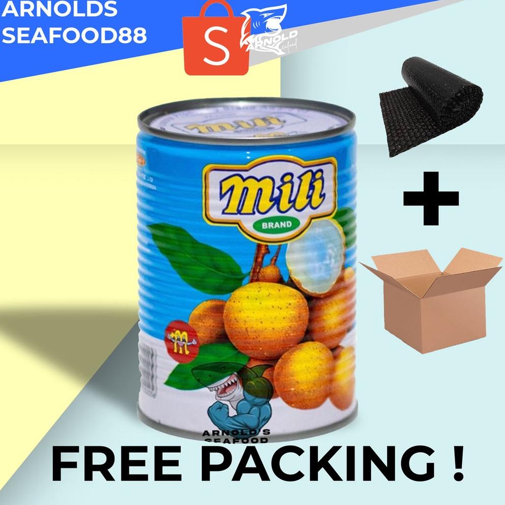 

F⚡ASH Brand MILI Longans In Heavy Syrup 565 gr / Lengkeng Kaleng Longan .,.,